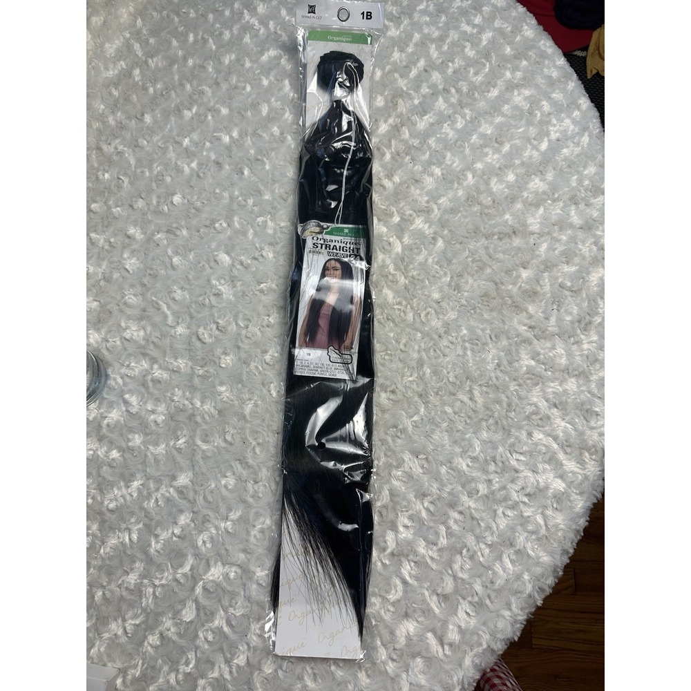 Shake-N-Go Organique Straight Synthetic Weave Hair Extension 24" 1B Black